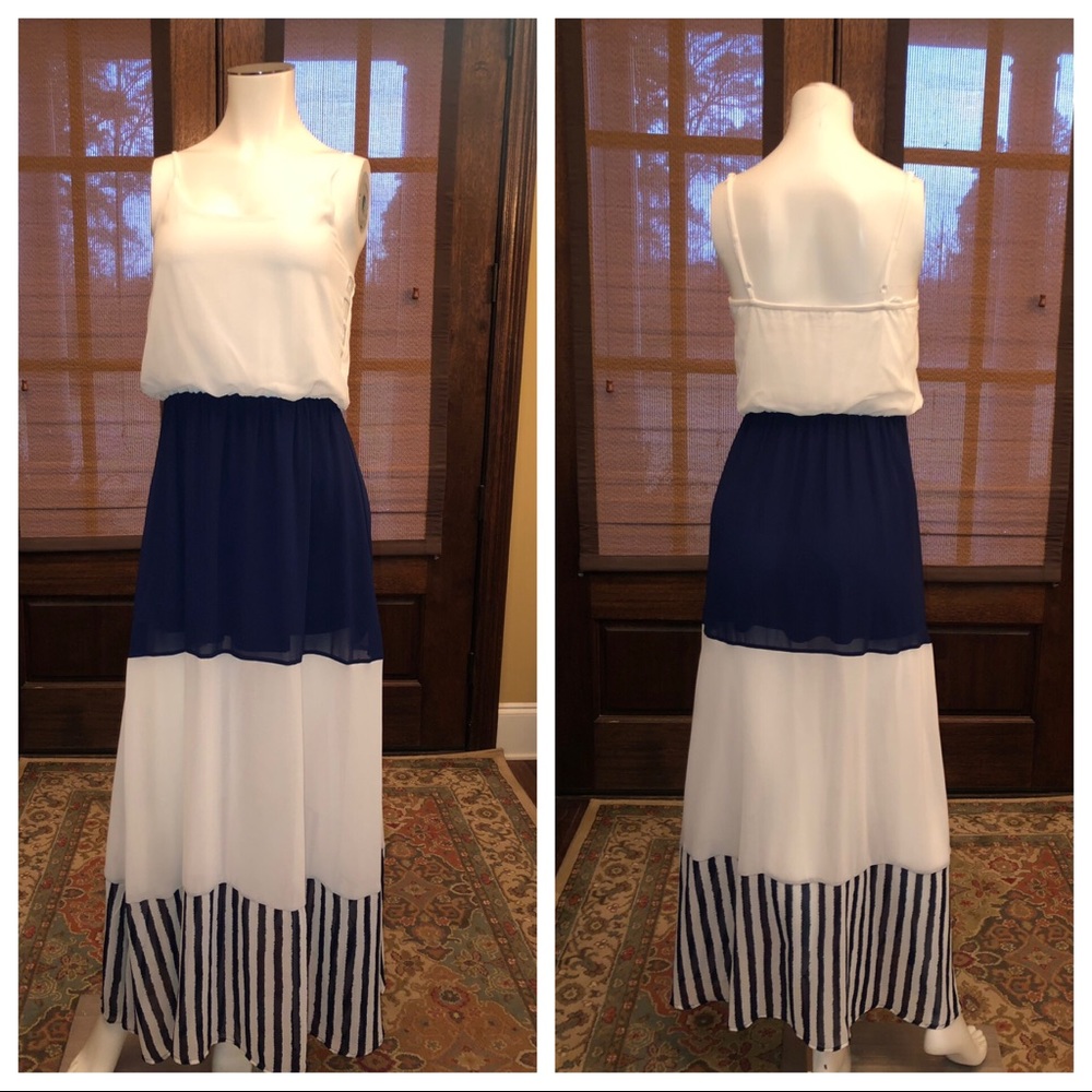 Color Block Maxi Dress